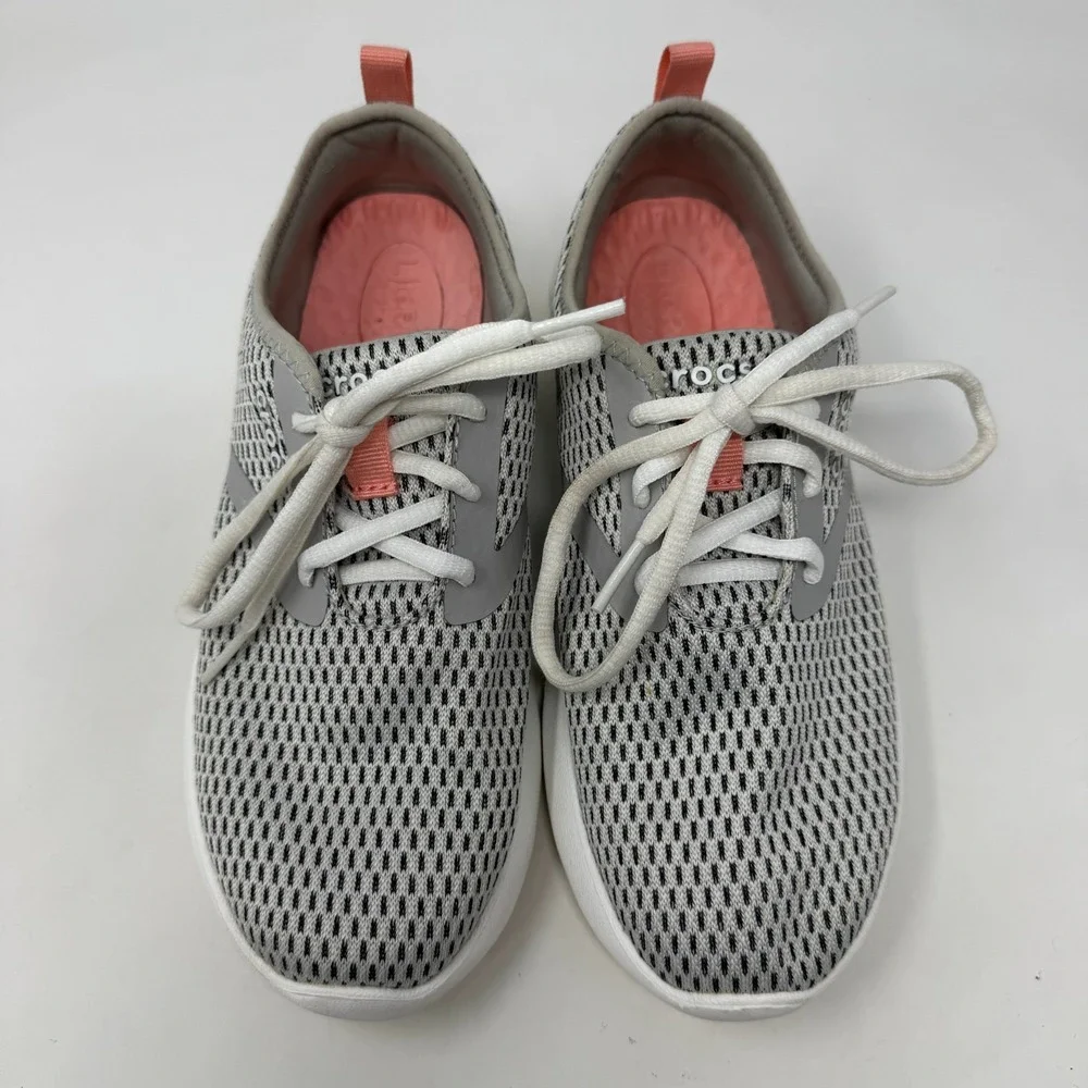 Crocs Literide Comfort Shoes Walking Mesh Sneaker Breathable Gray Women's Size 6